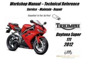 Triumph Daytona Super III Service Reparatur Werkstatthandbuch USB 2012 - Bild 1 von 9