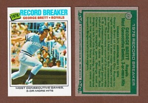 1977 Topps #231 George Brett Record Breaker - HOF - Royals - ExMT - 279 - 🔥⚾