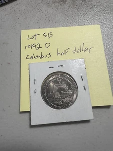 1992-d Columbus Silver half dollar lot 515 - Picture 1 of 4