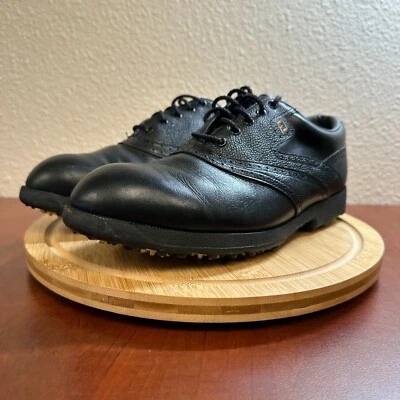 Zapatos de golf Footjoy Softjoys Terrains para hombre 7,5 negros con cordones punta redonda baja Foto 1 de 4