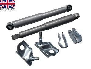 Lambretta Front dampers slim Style silver grey GP LI TV S1 2 3 brackets - Picture 1 of 3