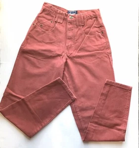Vintage Red Hi Waist Jeans Best American Clothing Co juniors size 3 / 4 waist 27 - Picture 1 of 6