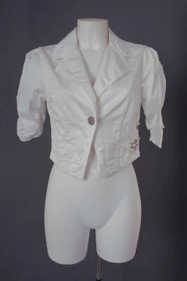 SILVIAN.HEACH Blazer Jacket Jacke Baumwolle Damen Gr. M in Weiß - Bild 1 von 4