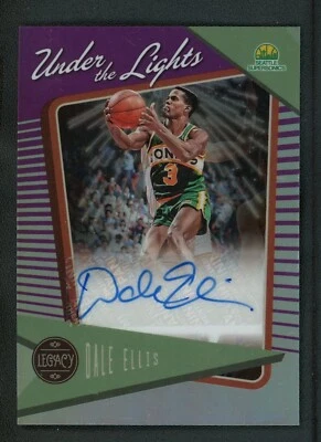 2022-23 DALE ELLIS 26/49 AUTO PANINI CHRONICLES LEGACY UNDER THE LIGHTS - Image 1 of 2
