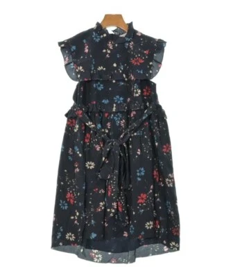 Vestidos BALENCIAGA Azul Marino x Rojo x Azul (Patrón de Flores) 34 (Aprox. XXS) 2200565475253 Foto 1 de 4