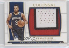 2021 Panini National Treasures Colossal Materials Prime /25 CJ McCollum #CM-CJM