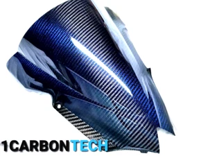 08-09-2010-2011-2012-2013-2015-2016 YAMAHA YZF R6 FIBRA DE CARBONO HÍBRIDO PARABRISAS - Imagen 1 de 2