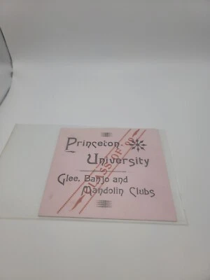ANTIQUE PRINCETON UNIVERSITY GLEE, BANJO &  MANDOLIN CLUB BOOKLET  - Image 1 of 4