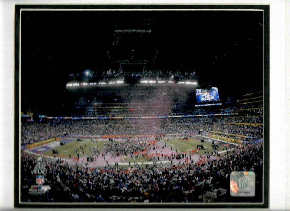 NEW YORK GIANTS Super Bowl XLVI MATTED 8 X 10 Photo File Picture CELEBRATION - Image 1 of 1