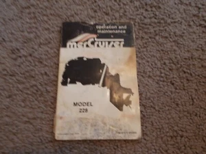 1979 MerCruiser Model 228 Operation & Maintance Manual - Foto 1 di 3