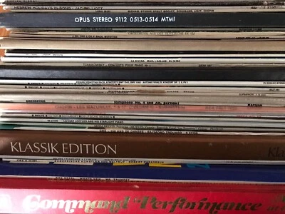 LOT vintage LP disque de musique classique BACH schubert LISZT schumann CHOPIN - Photo 1/4