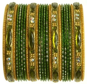 Indian Bangles Set Ethnic Traditional Bracelets Bollywood Bridal Churi 2.6 Henna - Picture 1 of 4