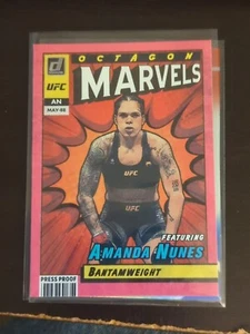 2022 Donruss UFC - Octagon Marvels Press Proof Pink #7 Amanda Nunes - Foto 1 di 2