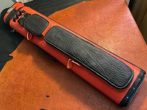 FUNDA TACO GIL CASTILLO 4x7 cuero genuino, rojo fuego/negro. - Imagen 1 de 5