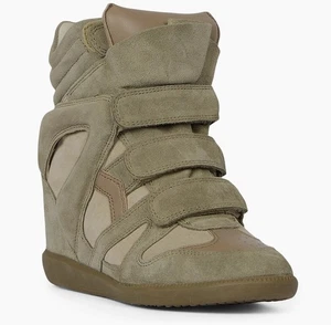 Isabel Marant BEKETT Wildleder versteckter Keilabsatz Sneakers Schuhe 790 $ - Bild 1 von 11