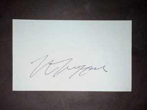Tarjeta índice firmada 3x5 Vin Mazzaro, A's (debut 2009) (HS) - Imagen 1 de 1