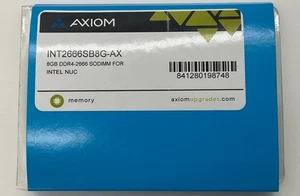 Axiom 8 GB DDR4-2666 SODIMM para Intel sin ECC sin búfer INT2666SB8G-AX - Imagen 1 de 5