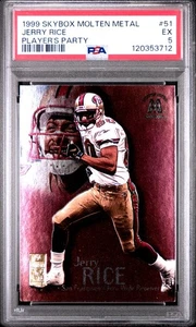 Skybox 1999 metal fundido — Player’s Party — Jerry Rice — PSA 5 — pop 2 — LEER - Imagen 1 de 3