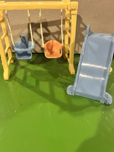 Fisher Price Loving Family Dollhouse Playground Slide  Swingset - Picture 1 of 1