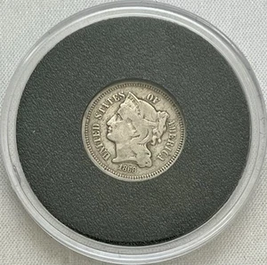 1868 Three Cent Nickel in Capsule with Box - Picture 1 of 3