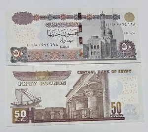 Billete nuevo Egipto 50 libras 2024 P 75 UNC - Imagen 1 de 2