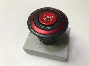 🚗 NISSAN GENUINE OEM NISMO IGNITION SWITCH COVER RED PUSH START BUTTON FOR 370Z - Picture 1 of 6