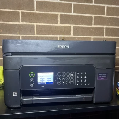 Impresora de inyección de tinta todo en uno Epson WorkForce WF-2850 necesita tinta Foto 1 de 4