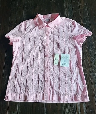 NEW Vintage Talbots Kids Pink Blouse Button Up Girls Size 16 - Image 1 of 4