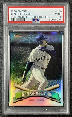 KEN GRIFFEY JR. PSA 9 1998 MEJOR REFRACTOR SIN PROTECCIÓN MARINEROS 8994 Foto 1 de 3