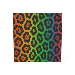 Leopard Print Note Cube, Colorful Desk Accessory, Office Supplies, Desk - Picture 1 of 4