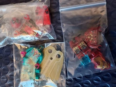 100% Lego Marvel Дэдпул, Железный человек, и видение минифигурки совершенно новый непостроенный  - Изображение 1 из 3