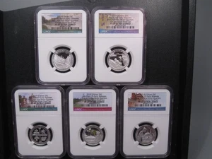 2019-s Proof Silver ATB Quarter Set NGC PF69 UC American The Beautiful. #39 - Picture 1 of 13