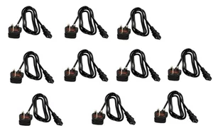 10 x plomb secteur UK 3 broches 1,5 m - Photo 1/2