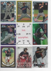 Cleveland Indians Guardians LOADED U-PICK #'d JERS AUTO RC LINDOR RAMIREZ BIEBER