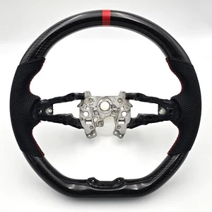 REVESOL Real Carbon Fiber Steering Wheel Red Ring for 2023+ Honda CR-V HR-V NEW! - Picture 1 of 4