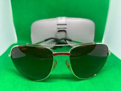 Occhiali da sole Vintage DUNHILL 6029 43 59-17 135 sunglasses gold  Austria 80's - Imagen 1 de 4