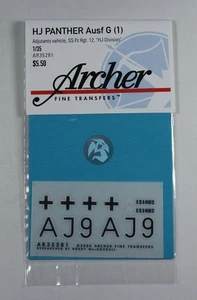 Archer 1/35 Commands Panther Ausf.G 12a División Panzer SS HJ Hungría 45 AR35281 - Imagen 1 de 1