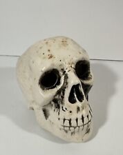 Vintage Tilso Japan Ceramic Skull Candle Holder Ashtray Halloween Holiday Spooky