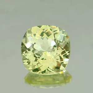 Natural Flawless Yellowish Green Chrysoberyl Cushion Loose Cut Gemstone 15x15 MM - Picture 1 of 4