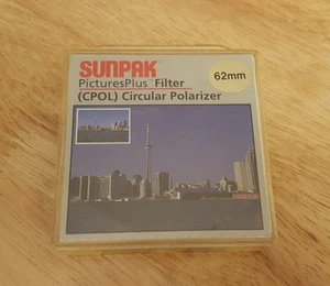 Sunpak 62mm PicturesPlus Filter (CPOL) Circular Polarizer NEW MADE IN JAPAN - Picture 1 of 2