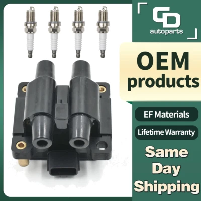 UF538 Ignition Coil + Spark Plug for 2.5L Subaru Impreza Legacy Forester 2005-10 - Image 1 of 4