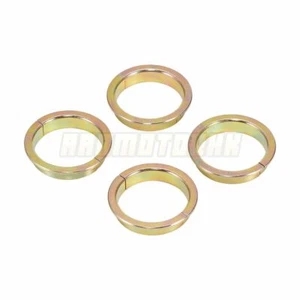 Exhaust Header Split Clamps Flanges Set For Honda CBX400F 1981 1982 New - Picture 1 of 5