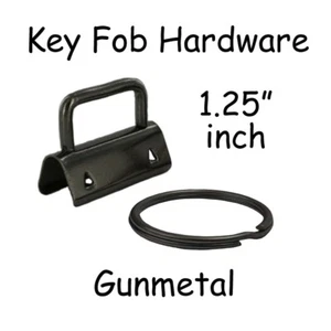 1,25 Zoll Metall Schlüsselanhänger Hardware mit Schlüsselringen - Menge auswählen - KOSTENLOSER VERSAND - Bild 1 von 1