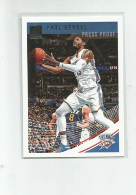 2018-19 DONRUSS PRESS PROOF SILVER #117 PAUL GEORGE 151/349 - Image 1 of 2