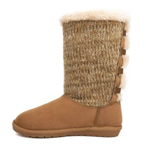 Womens Winter Boots Panthea Suede Boot Upper Knit Sugar Brown US Size 9M - Picture 1 of 11