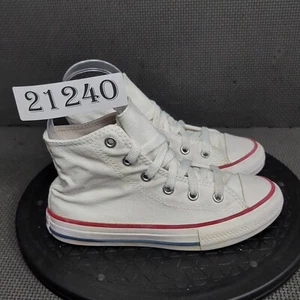 Converse Chuck Taylor Hi Top Shoes Toddler Sz 13 White Canvas Sneakers - Picture 1 of 9