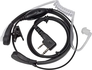 Casque tube acoustique caché micro gorge VOX PTT pour Baofeng UV-5R Kenwood Retevi - Photo 1/5