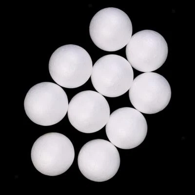 10x Modelling Polystyrene Styrofoam   Ball Spheres Decor Crafts DIY 5cm - Image 1 of 4