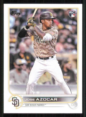 2022 Topps Update #US280 Jose Azocar RC - Image 1 of 2