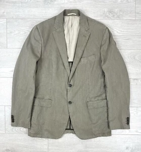 Balmain Vintage 00s Grey Cotton Blazer Jacket L Size Mens - Picture 1 of 10